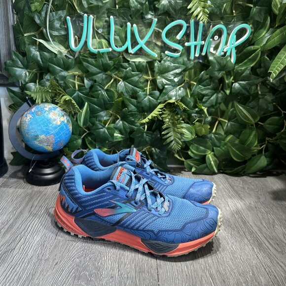 Brooks Cascadia 13 Pacific Crest Women Size 7 Running Trail Hiking Shoes Blue - Picture 1 of 11